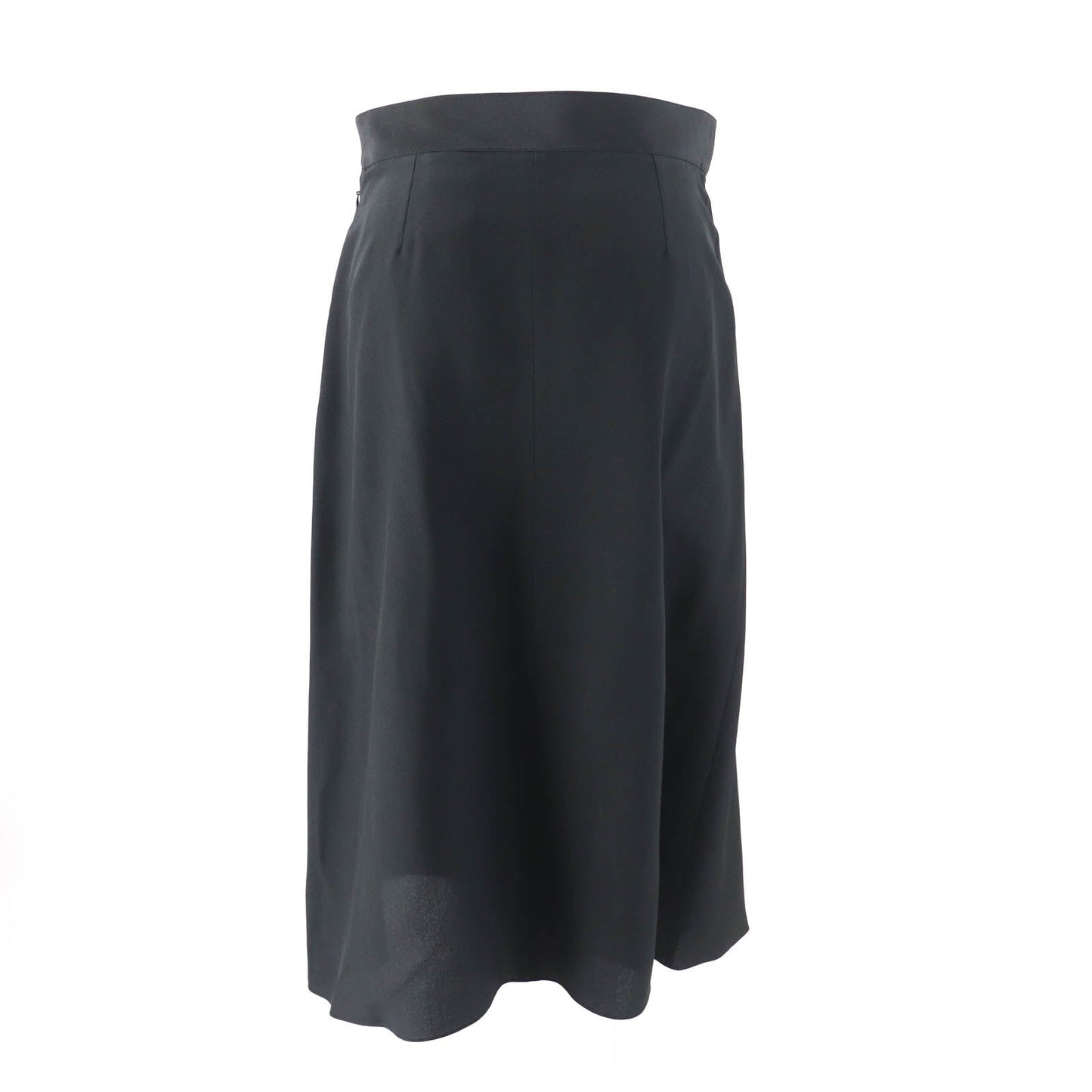 HERMES skirt Main: 100% silk black Women 36  d
