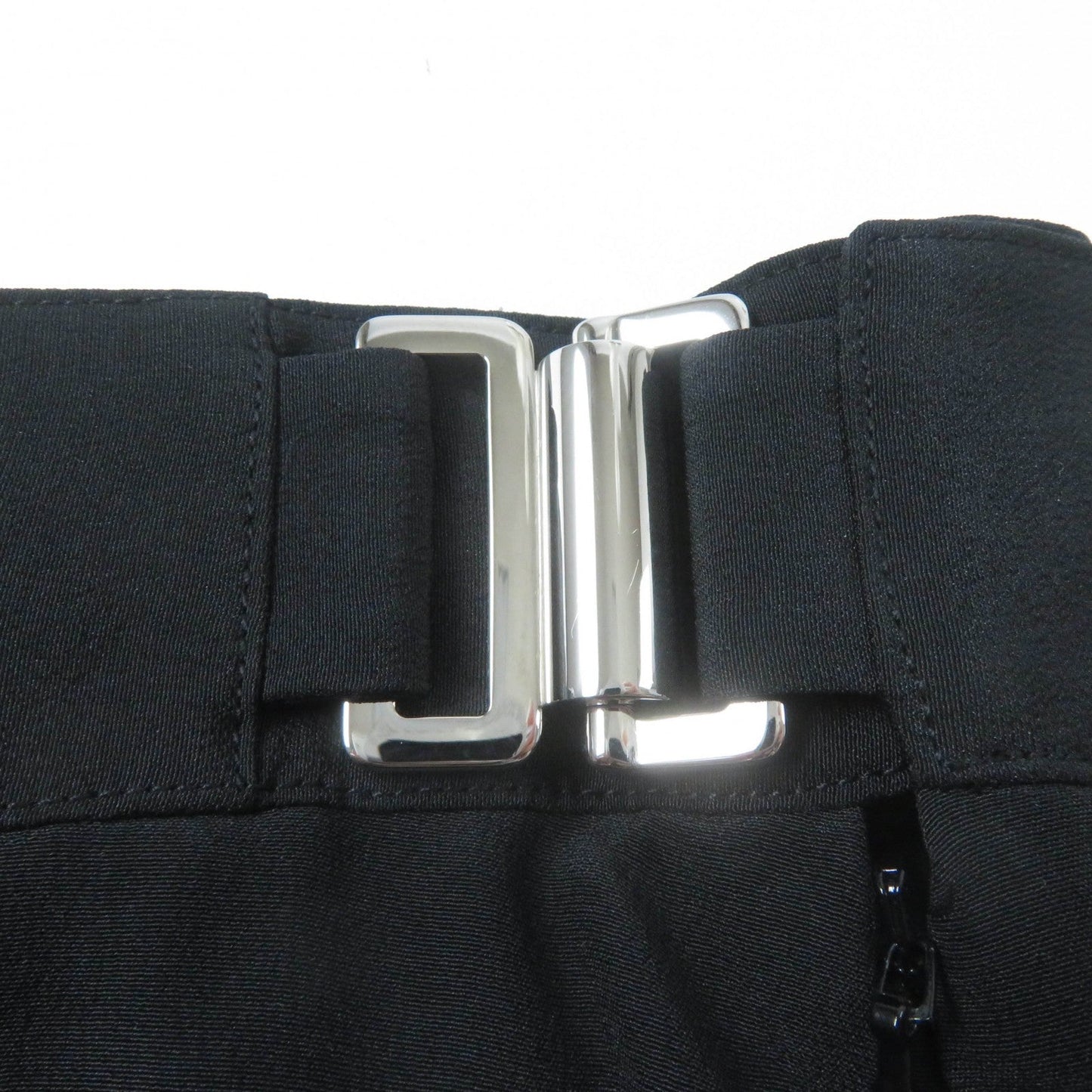 HERMES skirt Main: 100% silk black Women 36  d