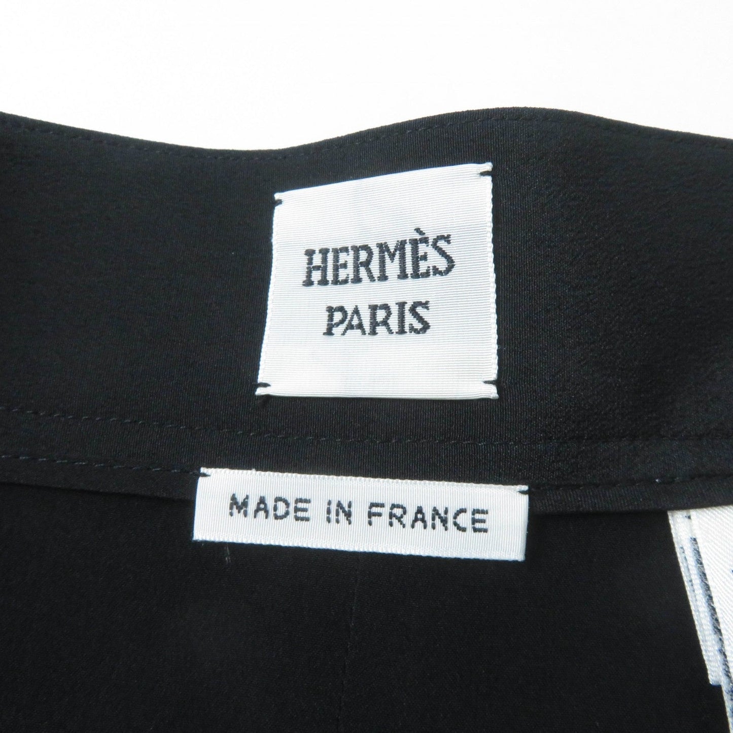 HERMES skirt Main: 100% silk black Women 36  d