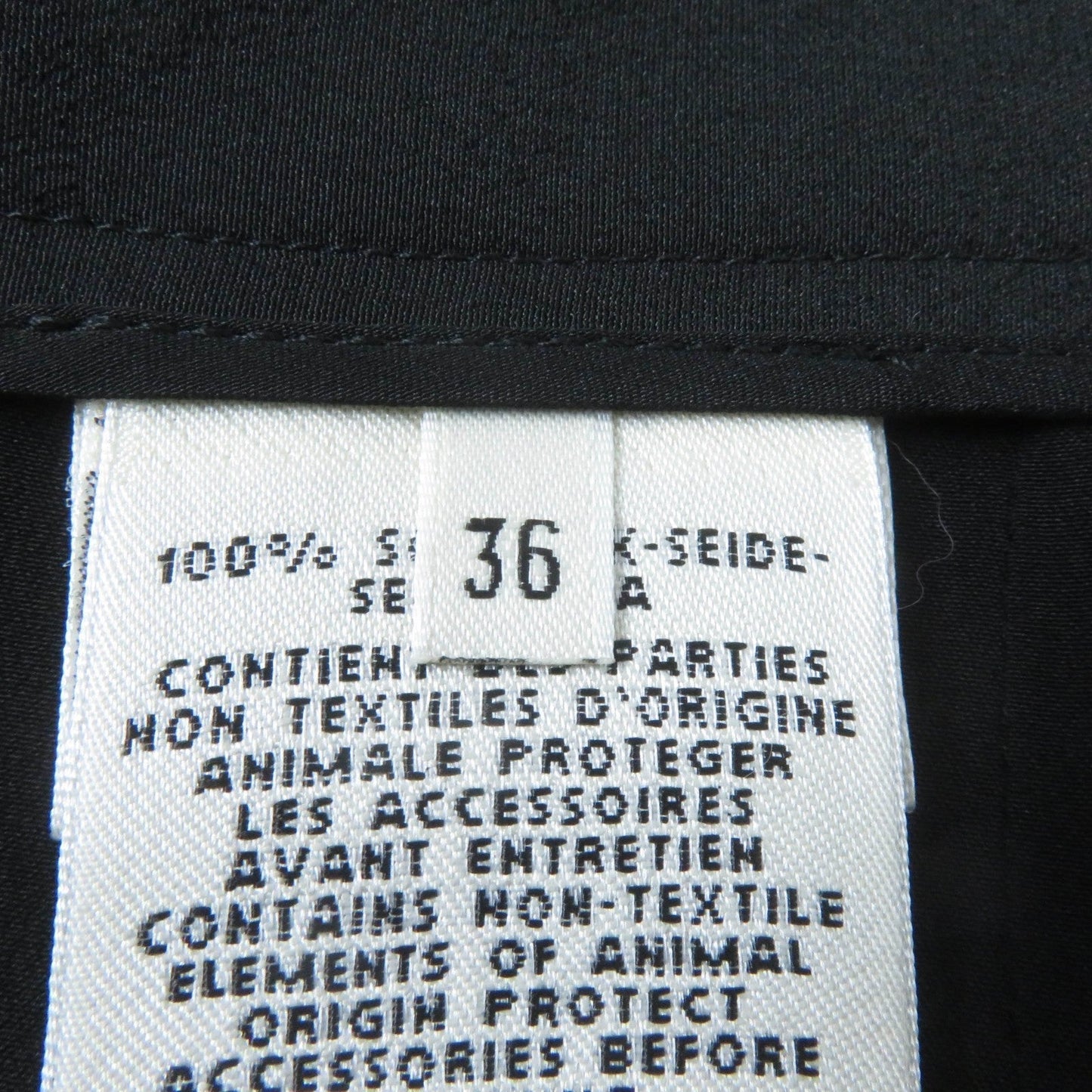HERMES skirt Main: 100% silk black Women 36  d
