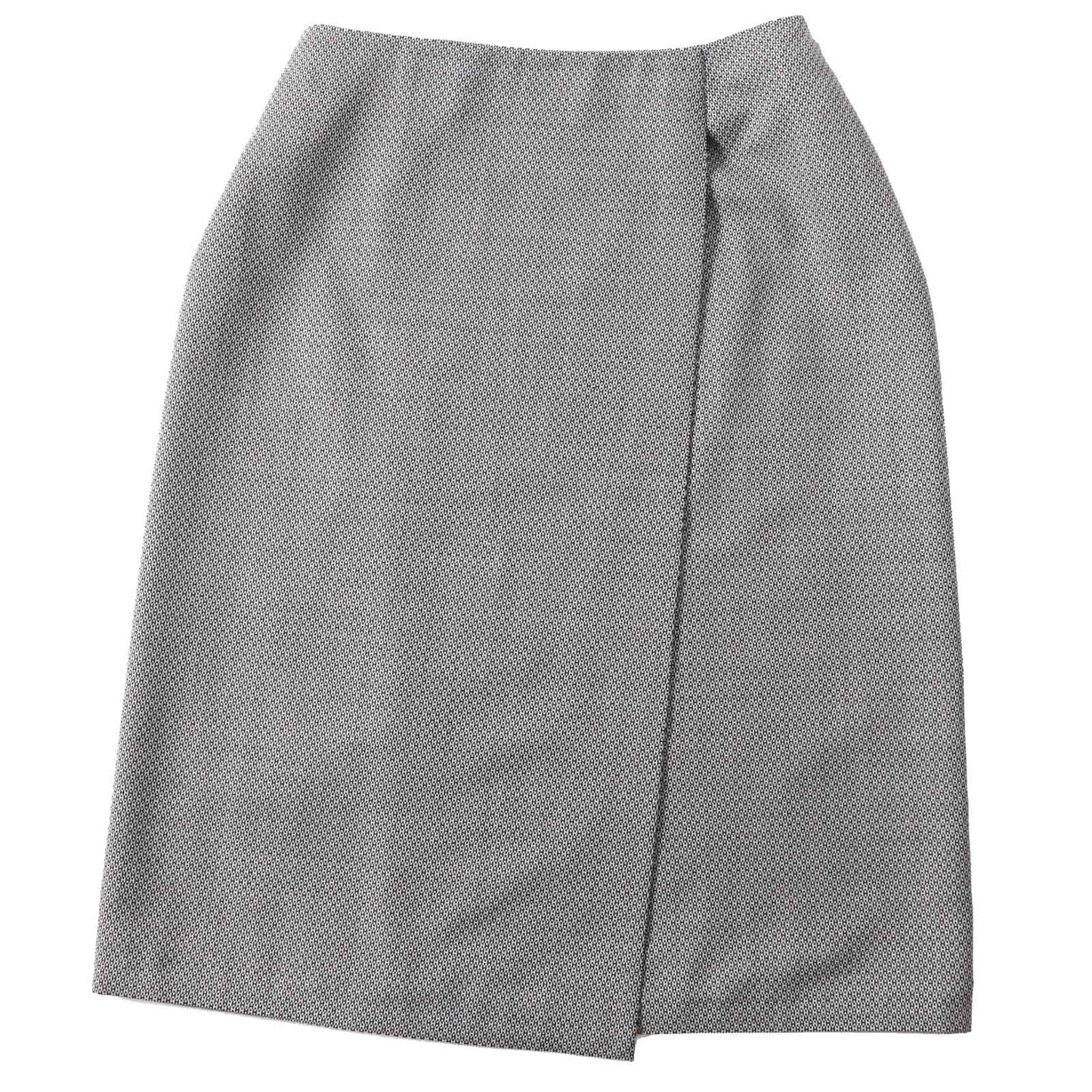 HERMES skirt Outer material: 90% wool, Outer material: 10% silk Black beige Margiela period Women 34  d