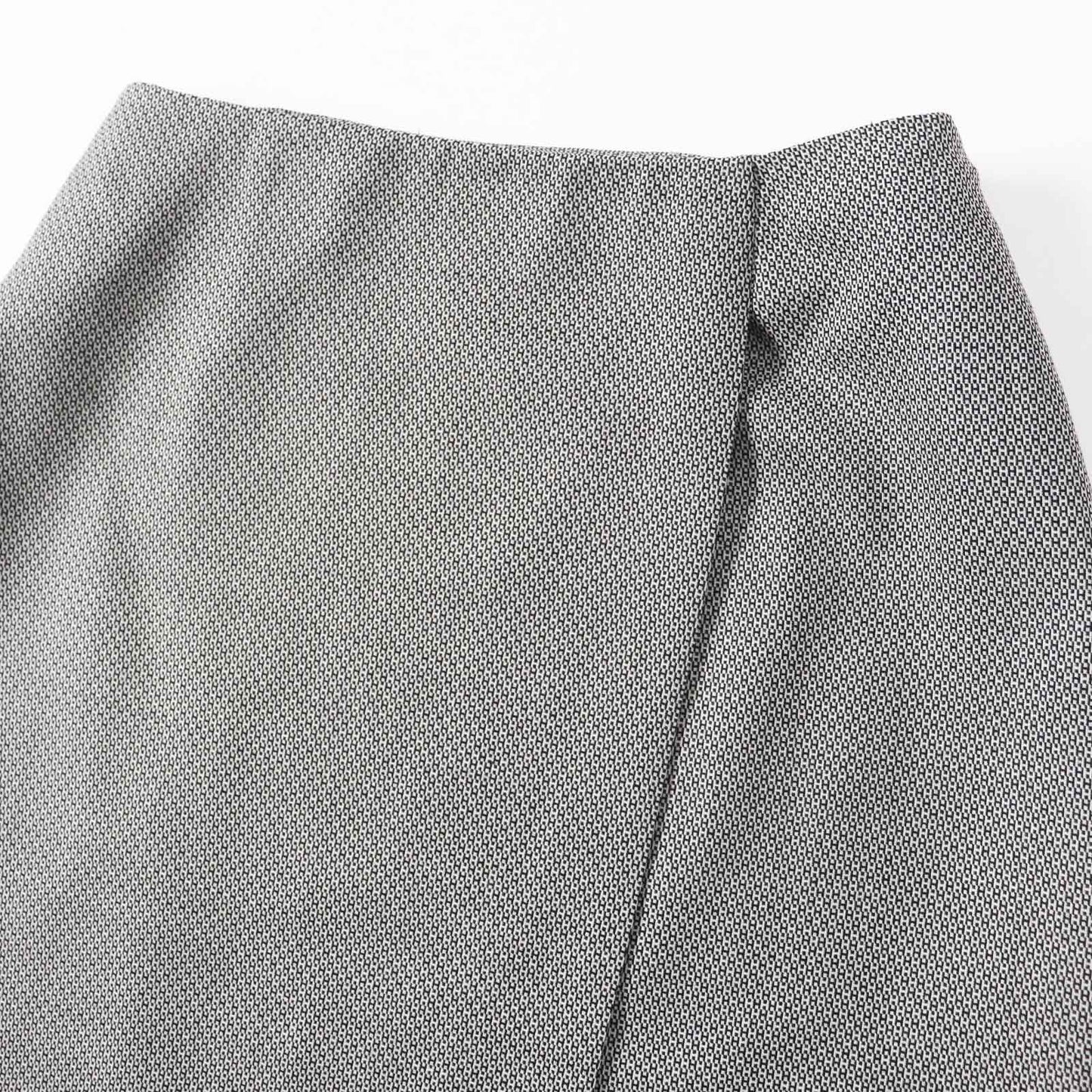 HERMES skirt Outer material: 90% wool, Outer material: 10% silk Black beige Margiela period Women 34  d