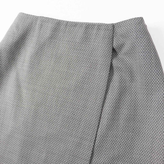 HERMES skirt Outer material: 90% wool, Outer material: 10% silk Black beige Margiela period Women 34  d