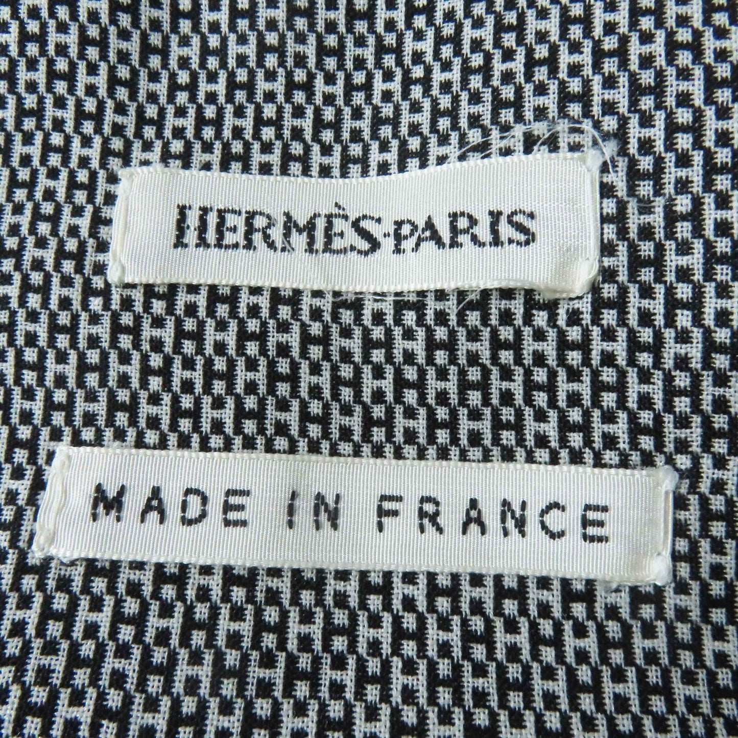 HERMES skirt Outer material: 90% wool, Outer material: 10% silk Black beige Margiela period Women 34  d