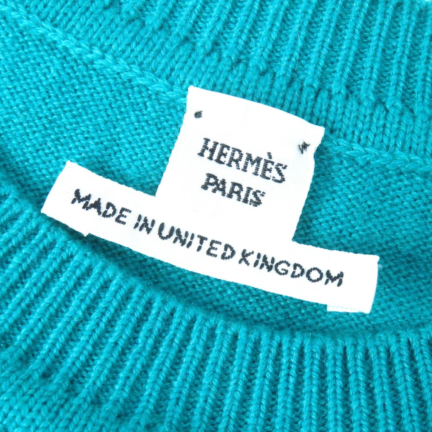 HERMES Short sleeve knit 4E2600D1 Main: 100% cashmere Emerald green Women 38  d
