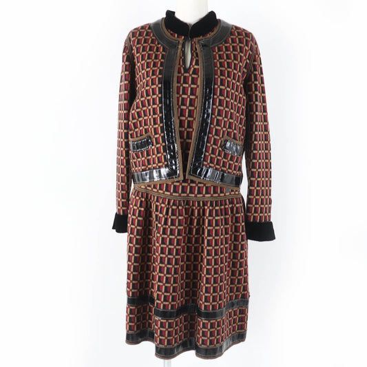 CHANEL ensemble 05A P26312V01927 Main: 100% wool, Part: Lamb leather multicolor Women 42