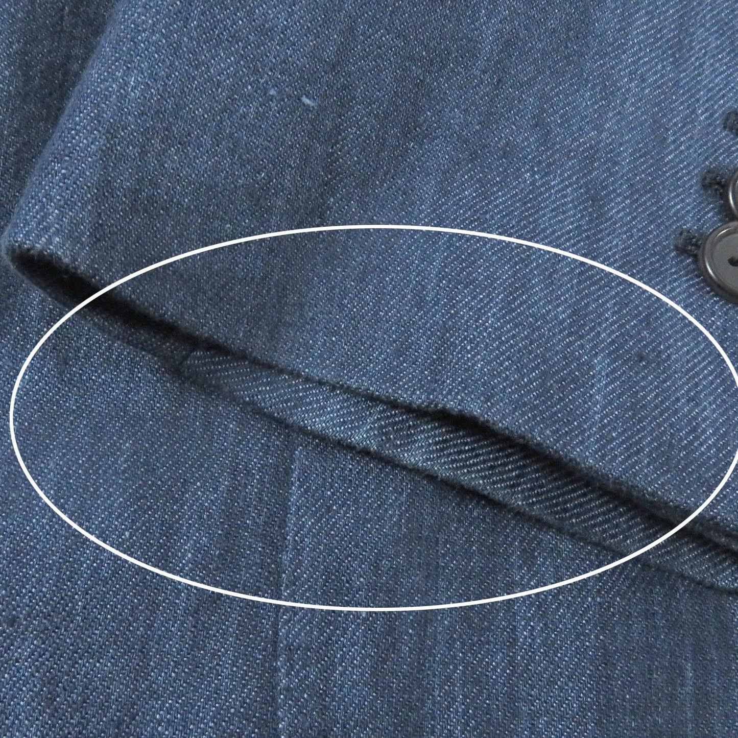 HERMES tailored jacket Outer: 100% linen, lining: 100% cupra blue mens 46  d