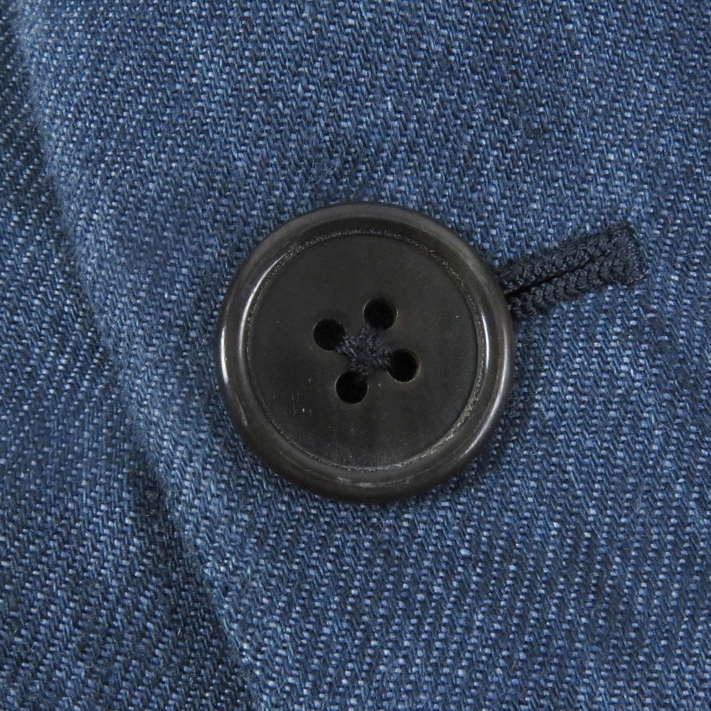 HERMES tailored jacket Outer: 100% linen, lining: 100% cupra blue mens 46  d