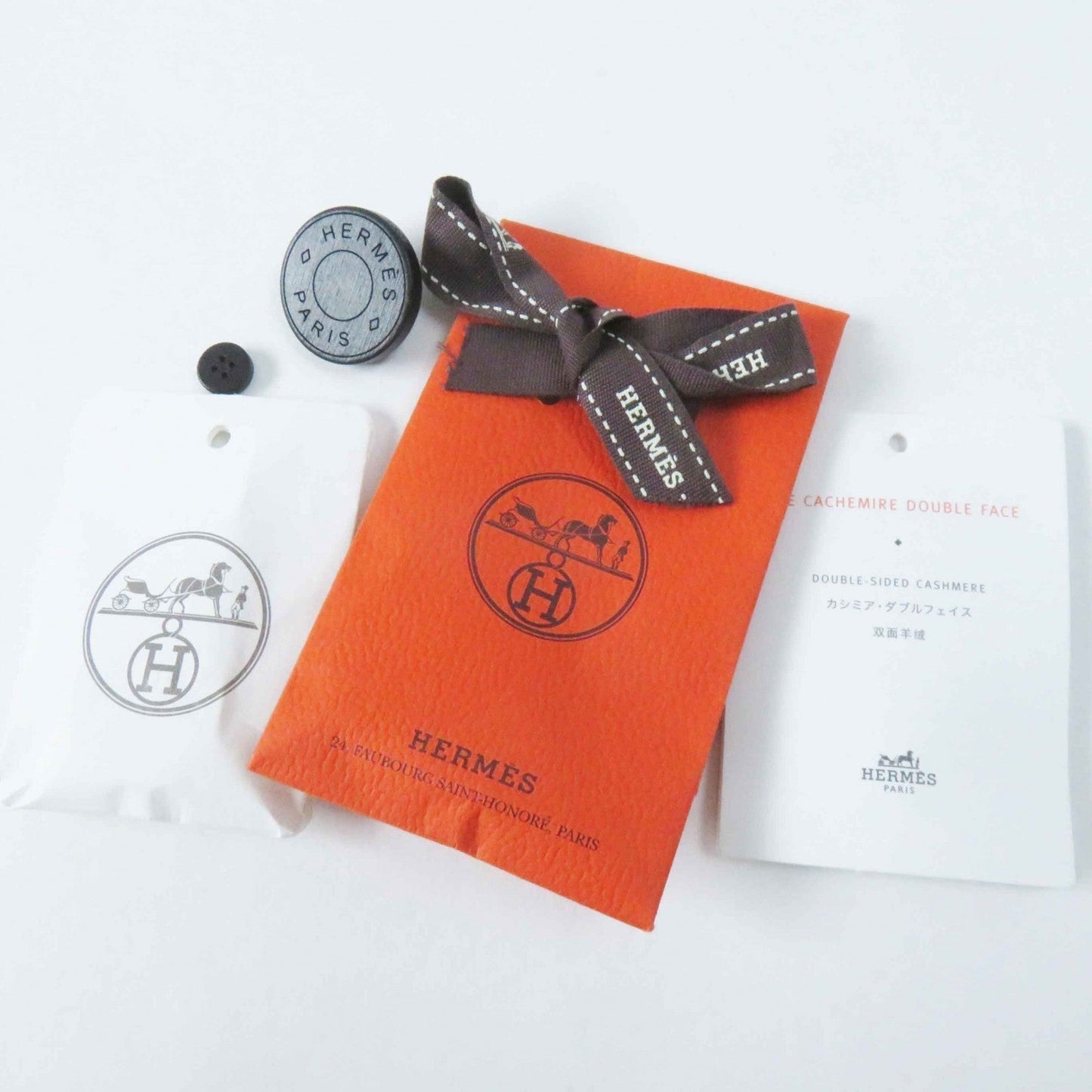 HERMES Best 3H0198DB Main: 100% cashmere Brown Women 38  d
