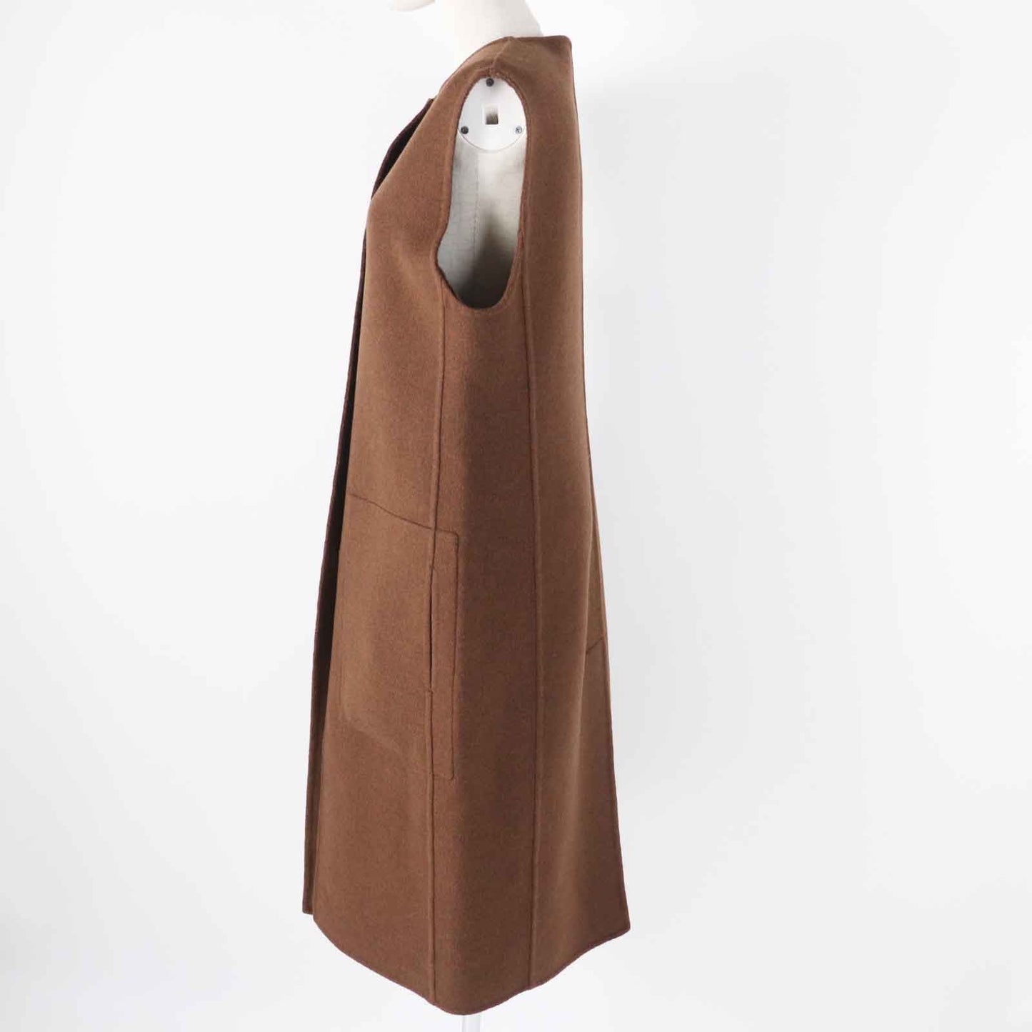 HERMES Best 3H0198DB Main: 100% cashmere Brown Women 38  d