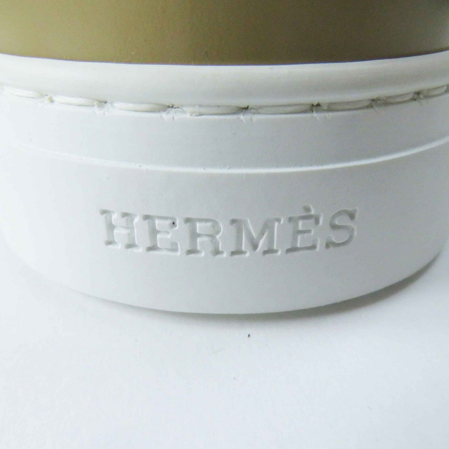 HERMES sneakers Main: Corduroy, Main: Suede leather Beige white deep Women 39  d