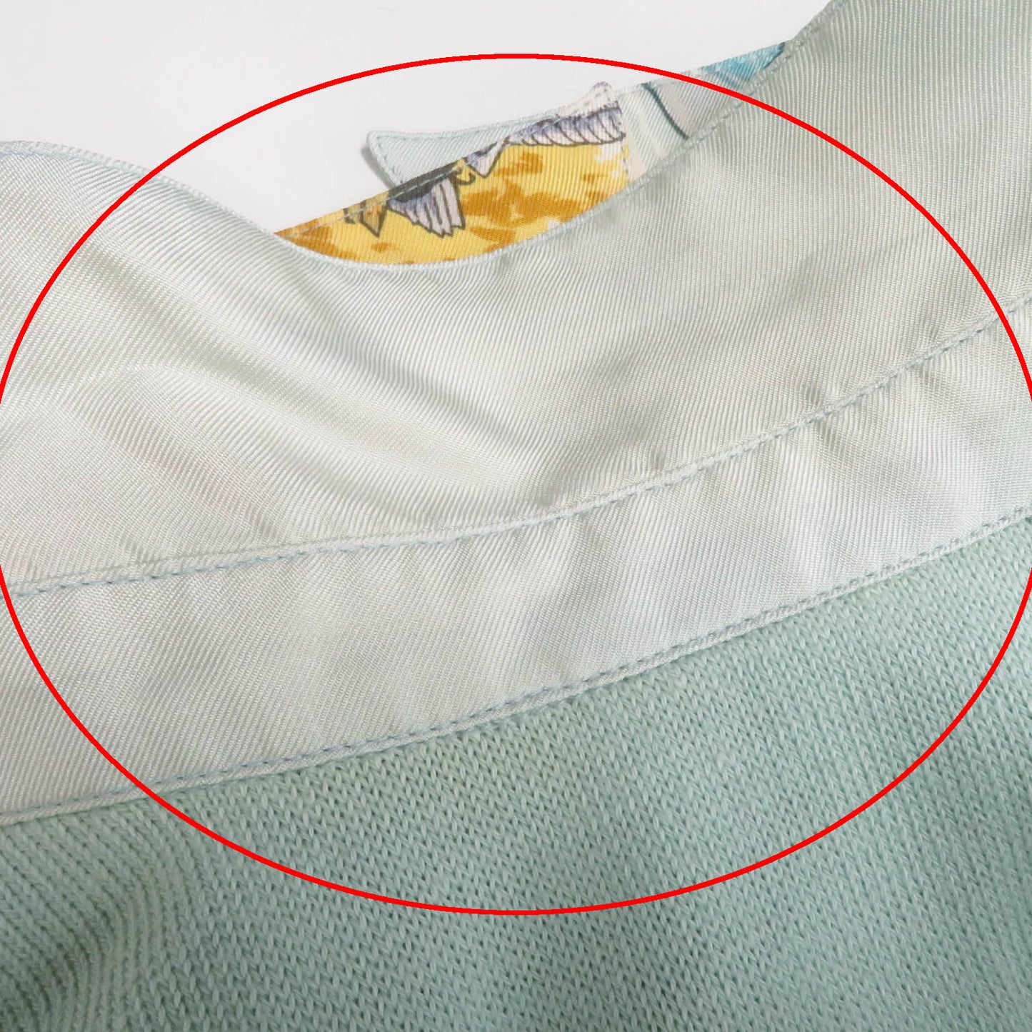 HERMES Short sleeve polo shirt Outer material: 100% silk, Outer material: 85% cotton, Outer material: 15% cashmere Light blue type The Precious Life of the Mediterranean Women M  d