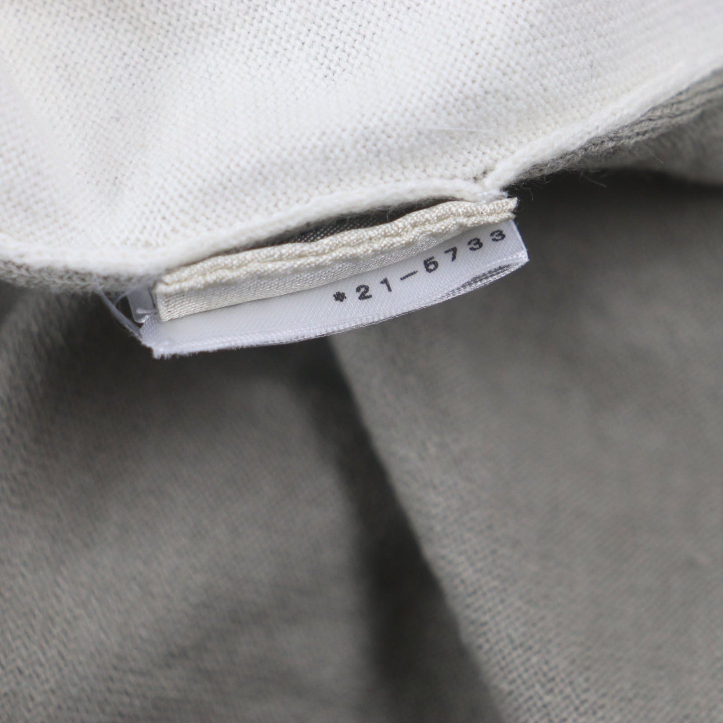 HERMES Short sleeve knit Main: 85% cotton, Main: 15% cashmere Ivory gray mens XS  d