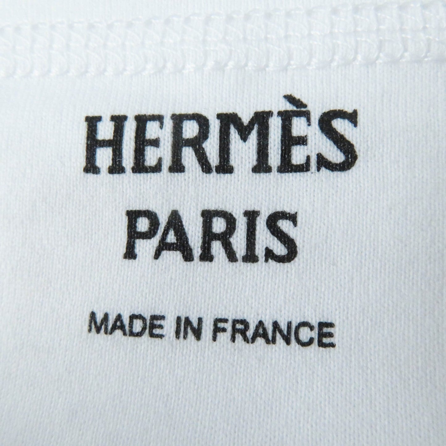HERMES Short sleeve T-shirt 3H4615DL Main: 100% cotton white Women 38  d