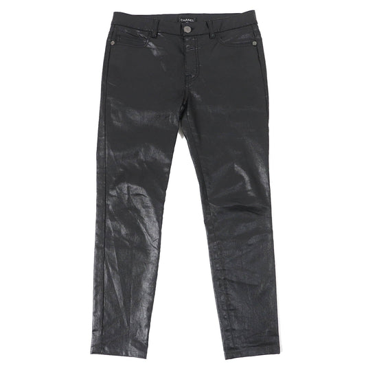 CHANEL Pants P50636 Main: 97% cotton, Main: 3% elastane Black type Women 40