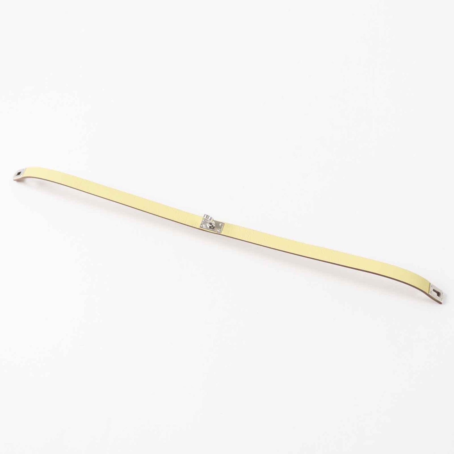 HERMES bracelet Main: Leather yellow Mini Kelly Double Tour Women  d