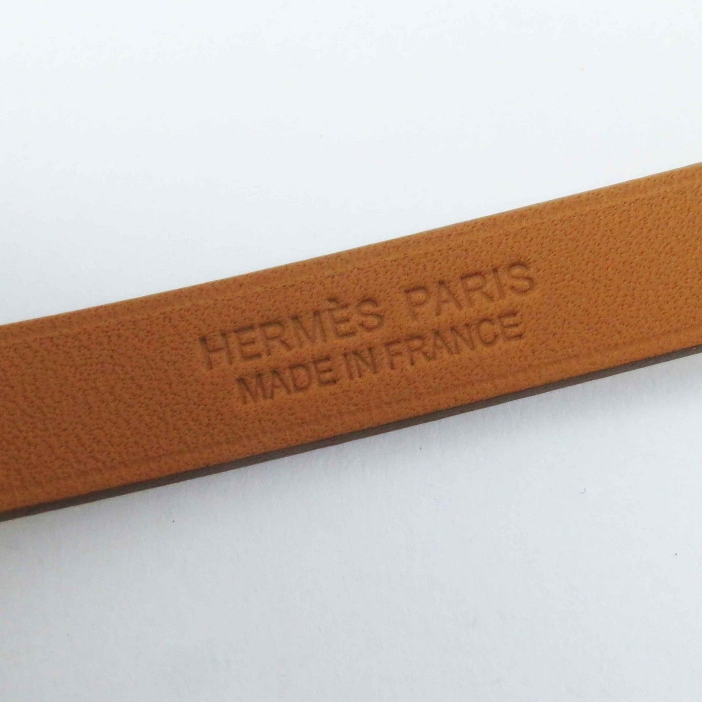 HERMES bracelet Main: Leather yellow Mini Kelly Double Tour Women  d