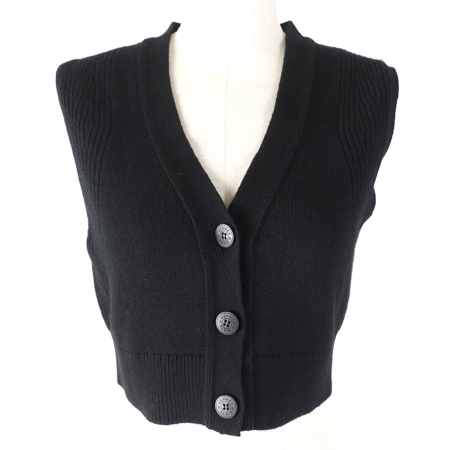 HERMES Best 4E2721D1 Main: 100% cashmere black Women 36  d