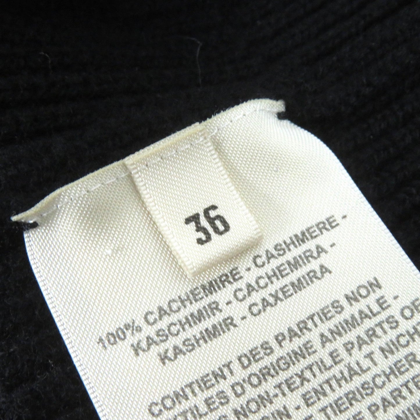 HERMES Best 4E2721D1 Main: 100% cashmere black Women 36  d