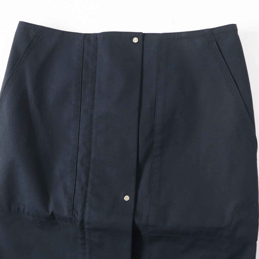 HERMES Tight Skirt Outer: 97% cotton, Outer: 3% polyurethane, Lining: 97% cotton, Lining: 3% polyurethane Dark navy Women 34  d