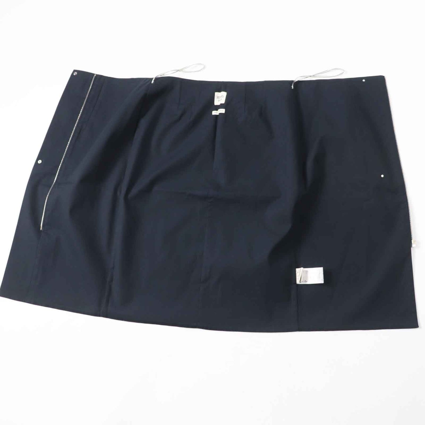 HERMES Tight Skirt Outer: 97% cotton, Outer: 3% polyurethane, Lining: 97% cotton, Lining: 3% polyurethane Dark navy Women 34  d