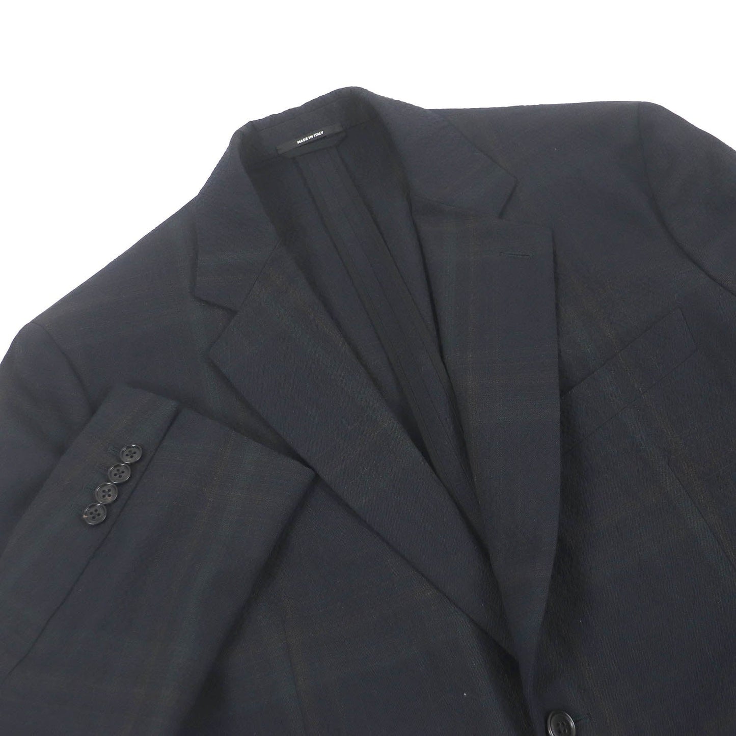 HERMES tailored jacket Outer: 99% virgin wool, Outer: 1% elastane (polyurethane), Sleeve lining: 100% cupra, Lining: 100% cotton black mens 52  d