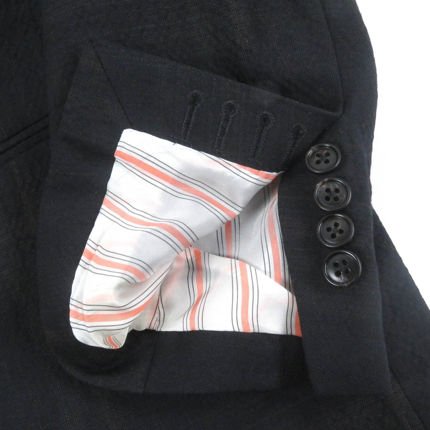 HERMES tailored jacket Outer: 99% virgin wool, Outer: 1% elastane (polyurethane), Sleeve lining: 100% cupra, Lining: 100% cotton black mens 52  d