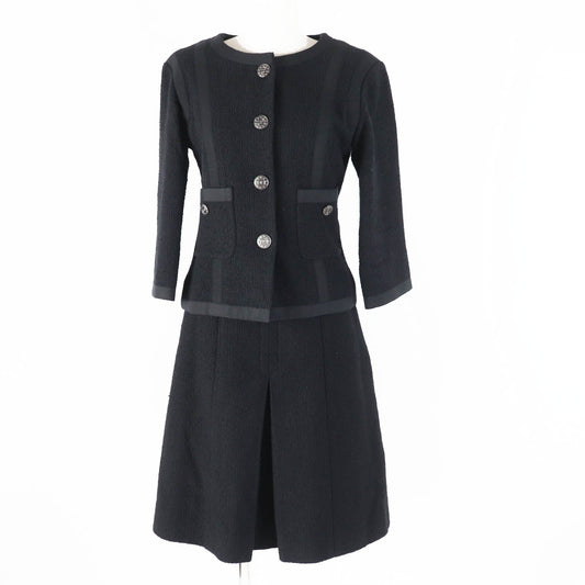 CHANEL setup P45580/P45436 Outer: 100% cotton, Lining: 100% silk black Women 36