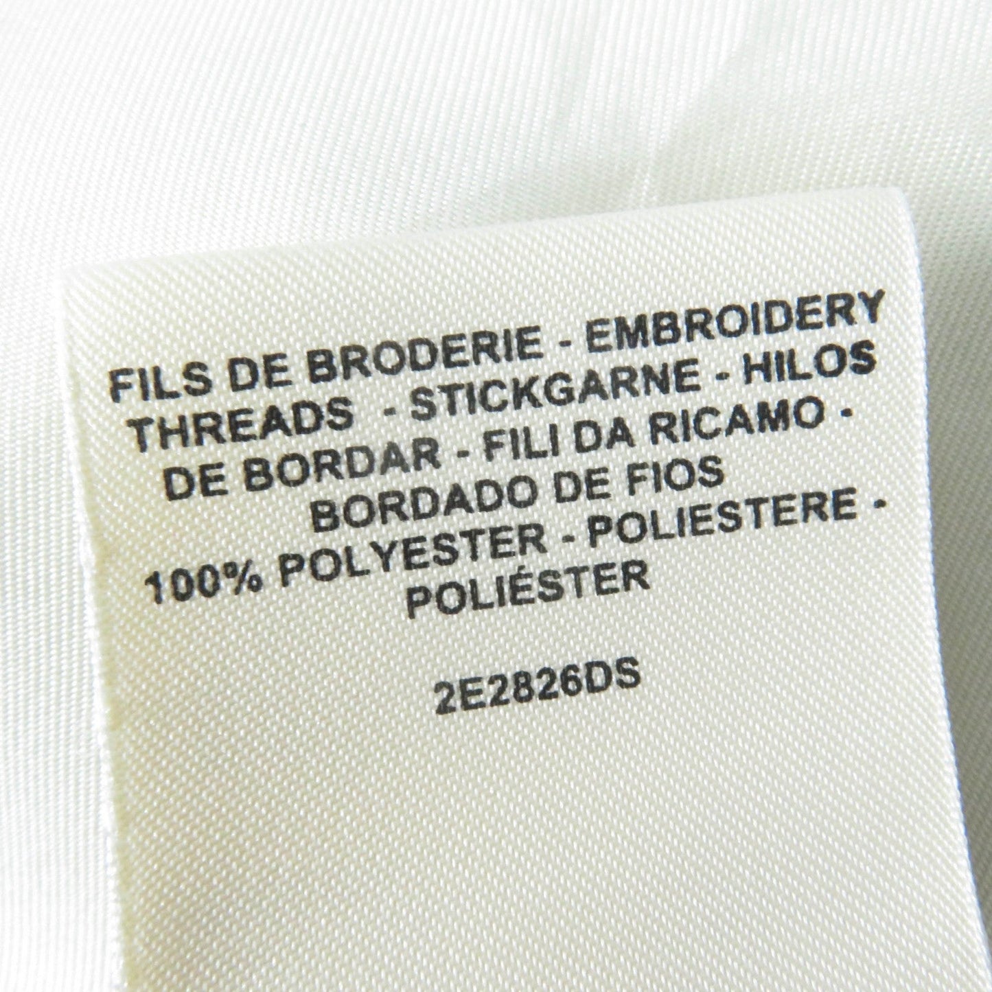 HERMES Short sleeve knit 2E2826DS Main: 100% silk, Main: 100% polyester Ivory Women 34  d