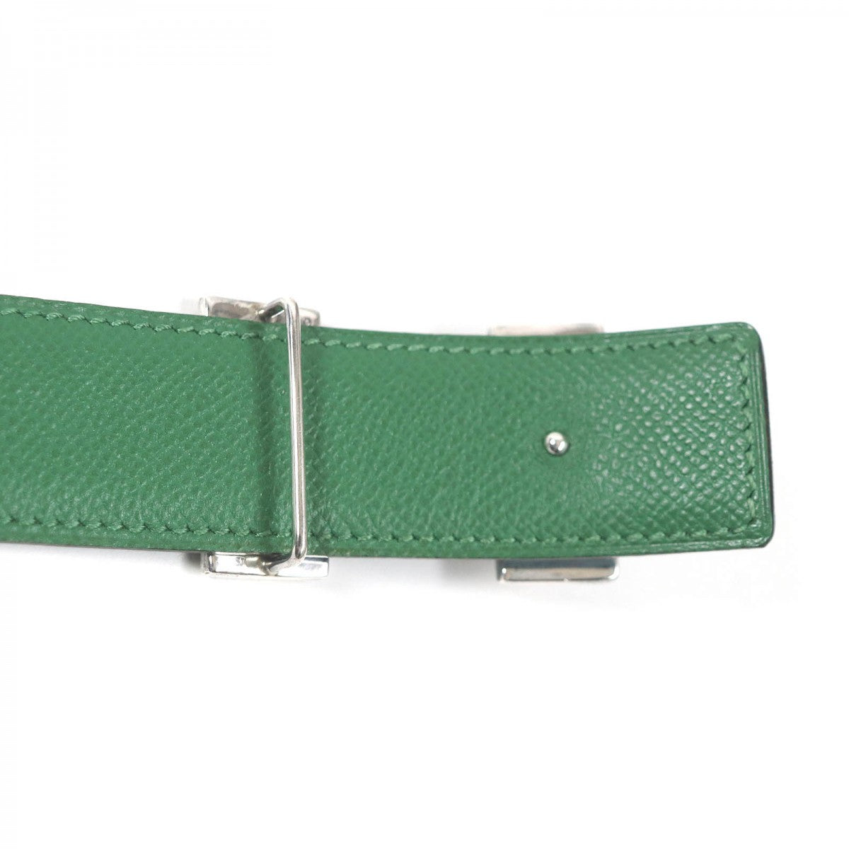 HERMES belt Main: Leather Light blue green mens  d