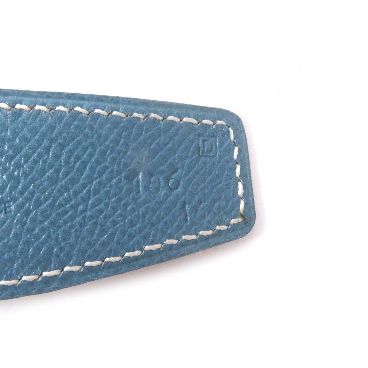 HERMES belt Main: Leather Light blue green mens  d