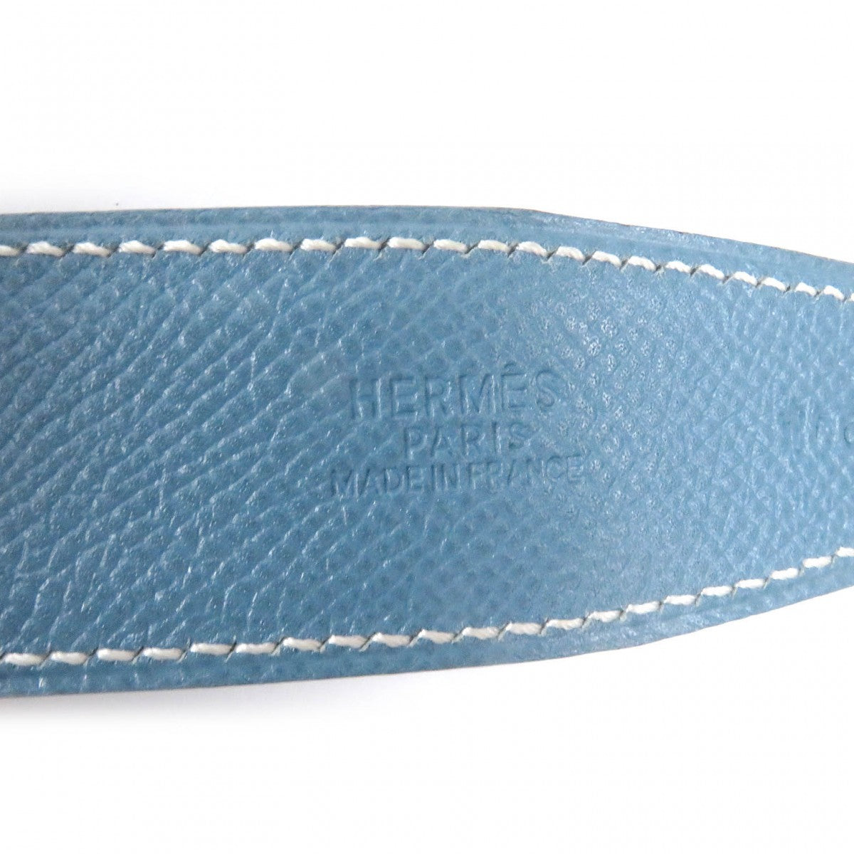 HERMES belt Main: Leather Light blue green mens  d