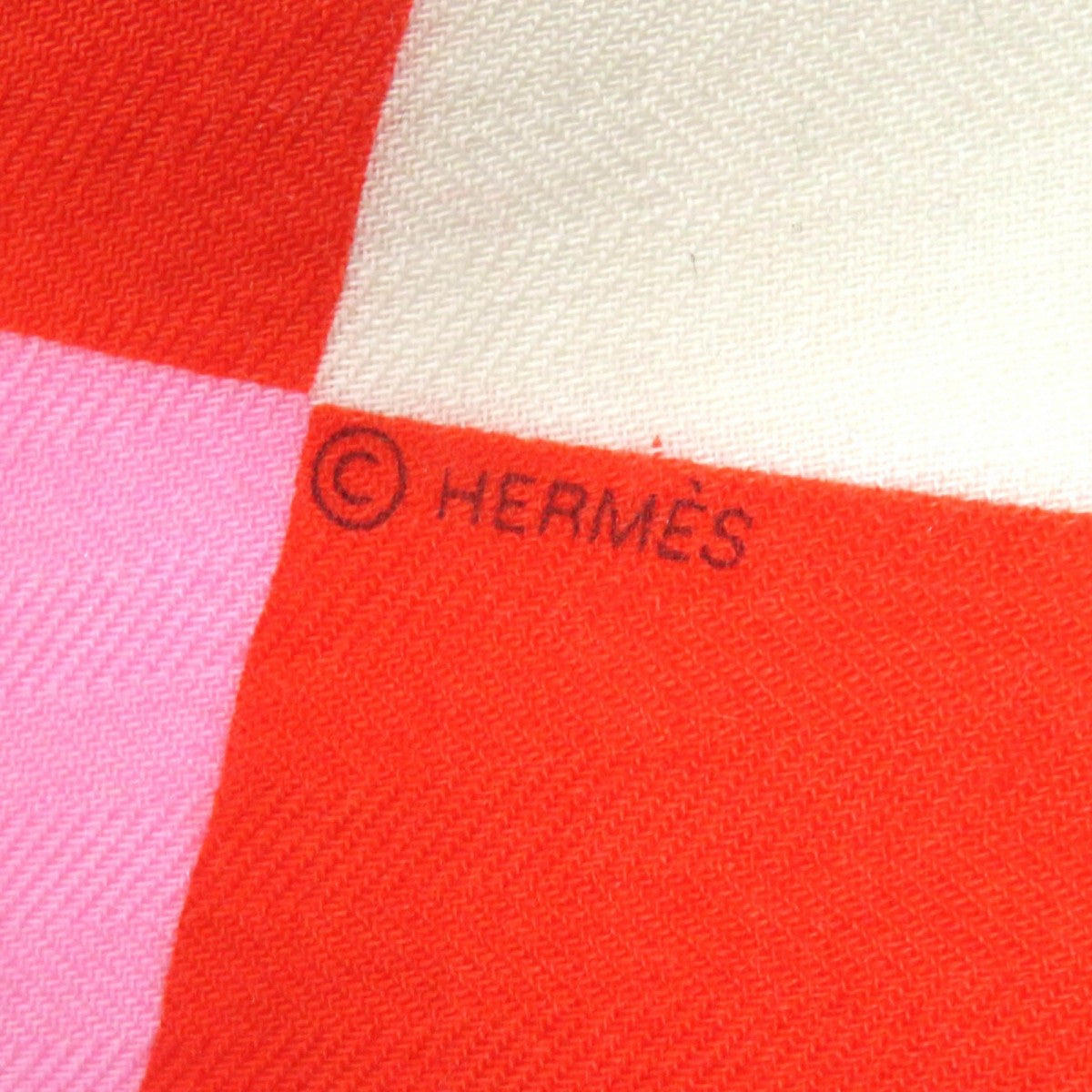 HERMES Stall Main: 70% cashmere, Main: 30% silk Multi Caregean Women  d
