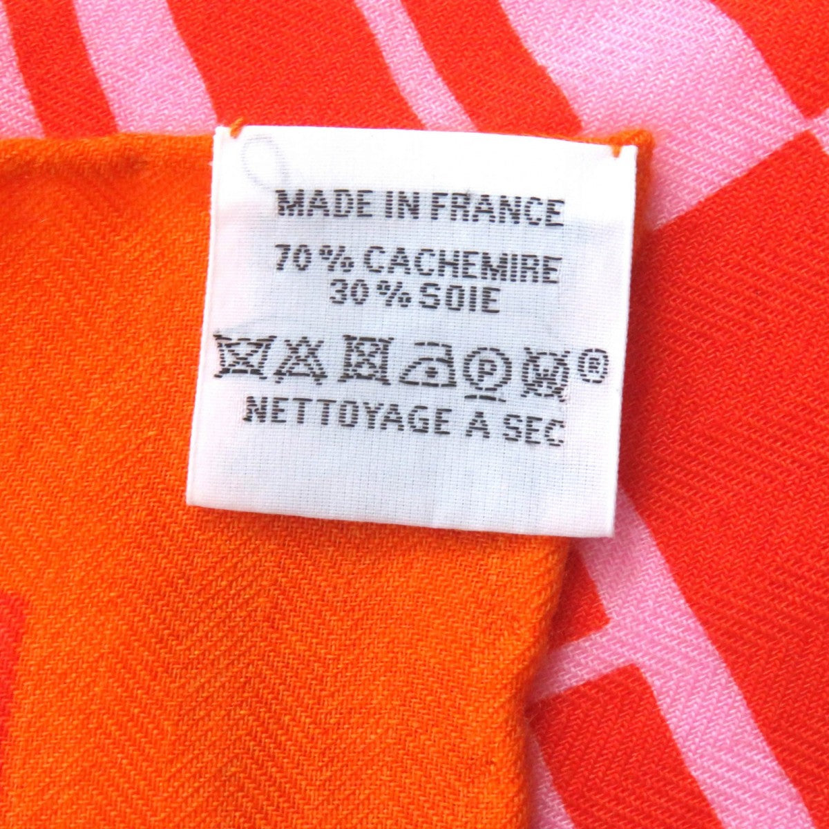 HERMES Stall Main: 70% cashmere, Main: 30% silk Multi Caregean Women  d