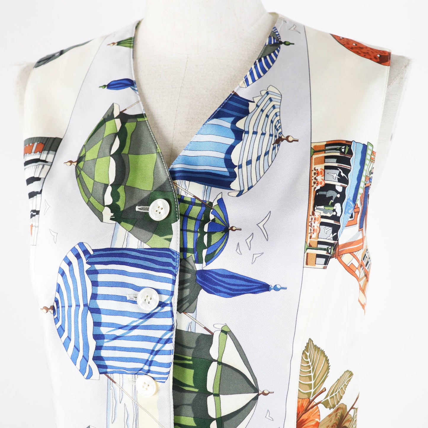 HERMES Best Outer: 100% silk, Outer: 100% acetate, Lining: 100% acetate Multi Margiela period Women 40  d