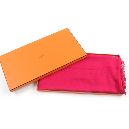 HERMES Stall Main: 65% cashmere, Main: 35% silk pink Women  d