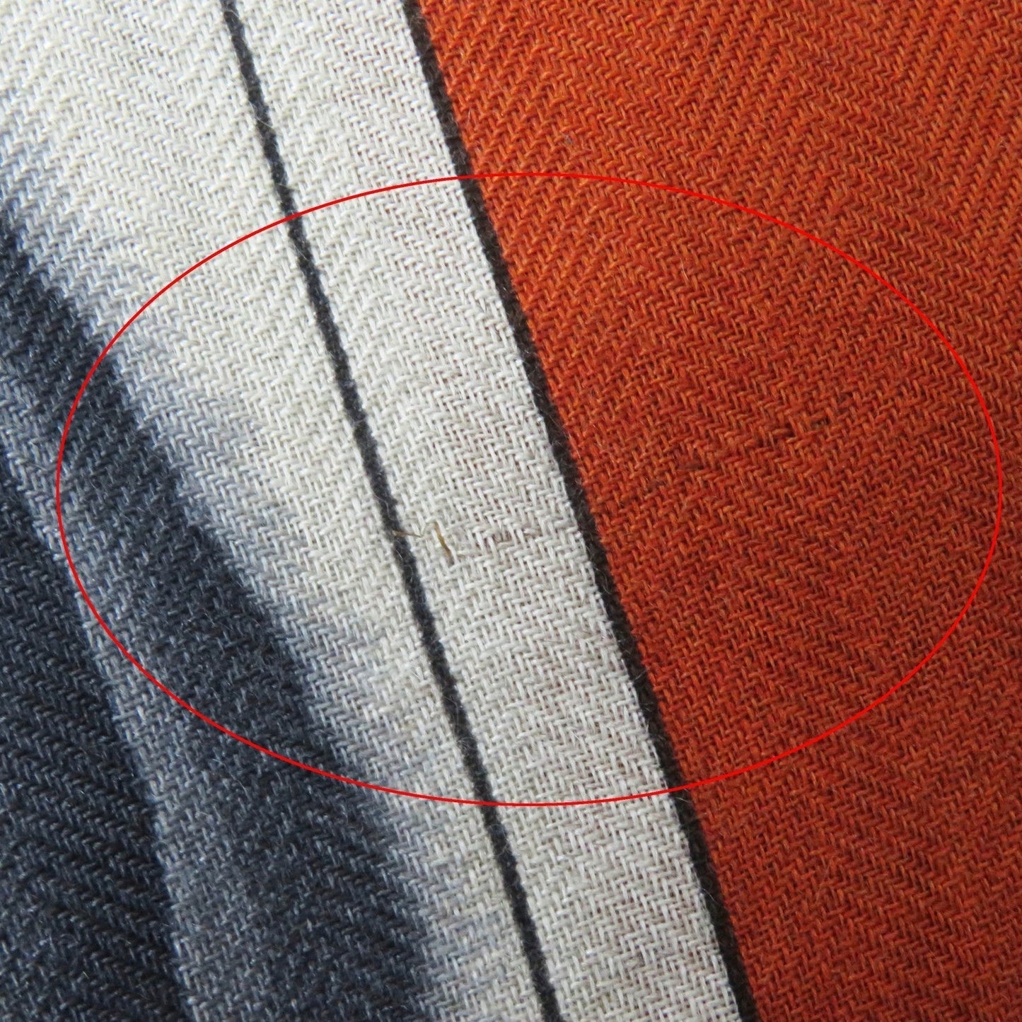 HERMES Stall Main: 70% cashmere, Main: 30% silk Etoupe/Orange/Indigo Rectangle Ampremour Fleur mens  d