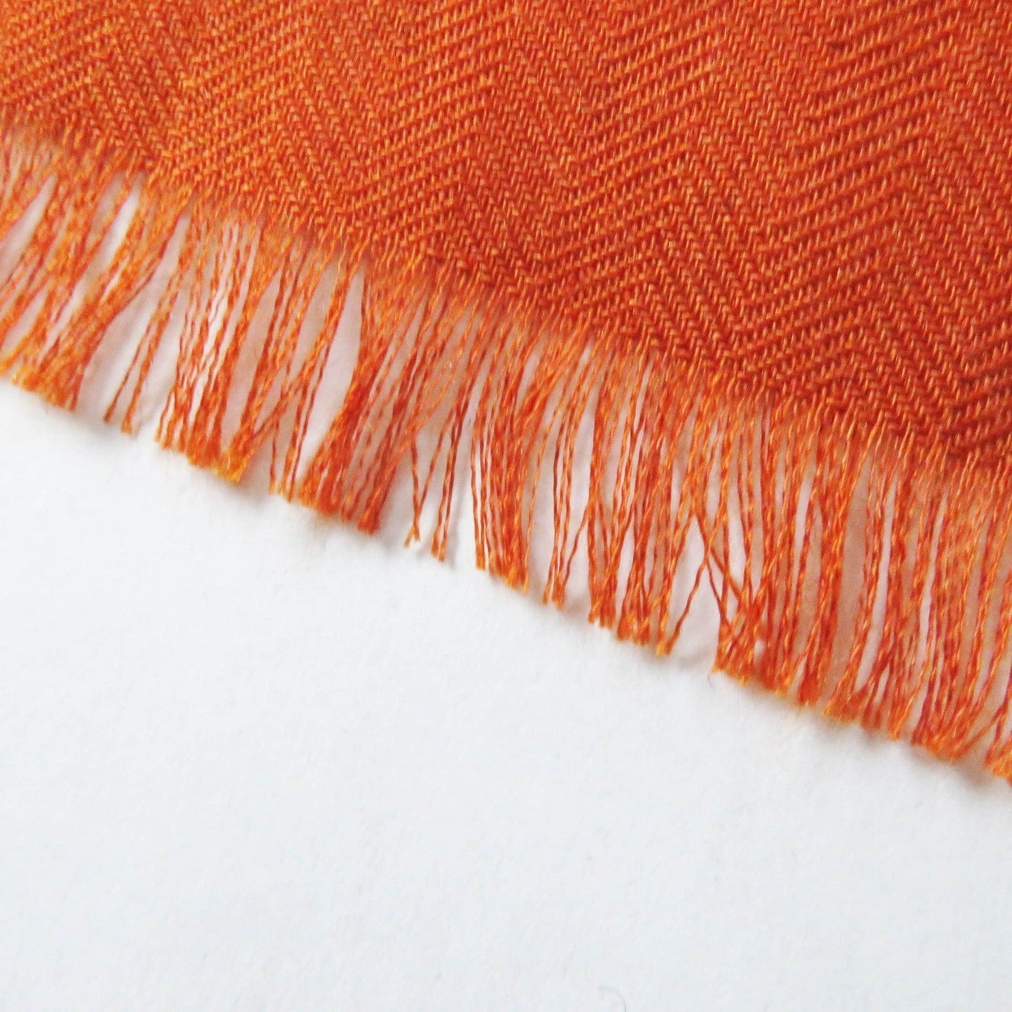 HERMES Stall Main: 70% cashmere, Main: 30% silk Etoupe/Orange/Indigo Rectangle Ampremour Fleur mens  d