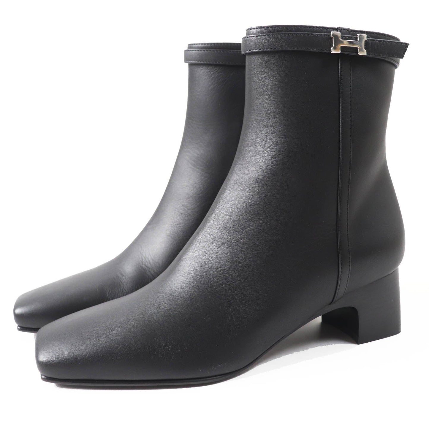 HERMES short boots Main: Leather black Oh Mage Women 36  d