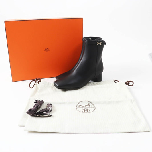 HERMES short boots Main: Leather black Oh Mage Women 36  d