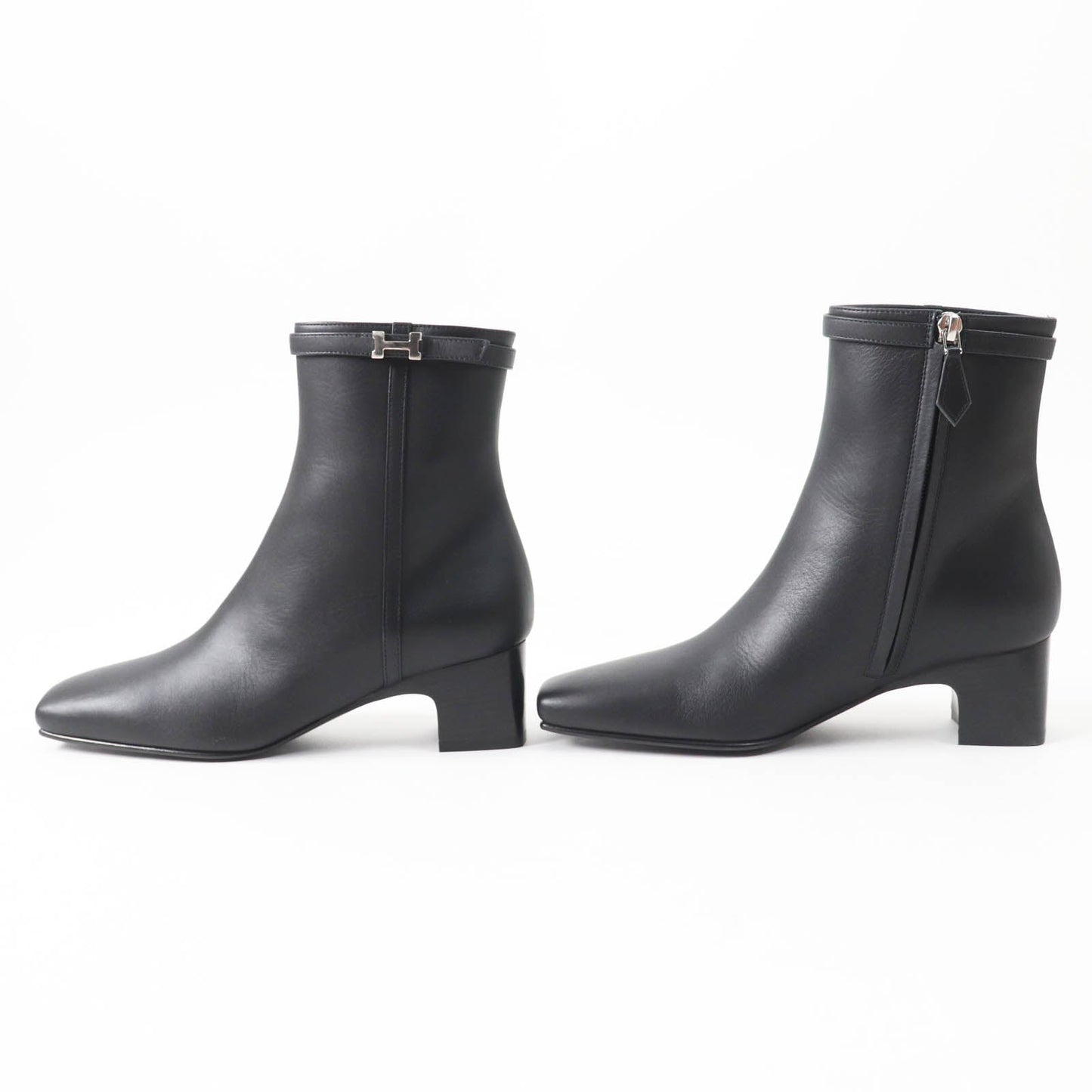 HERMES short boots Main: Leather black Oh Mage Women 36  d