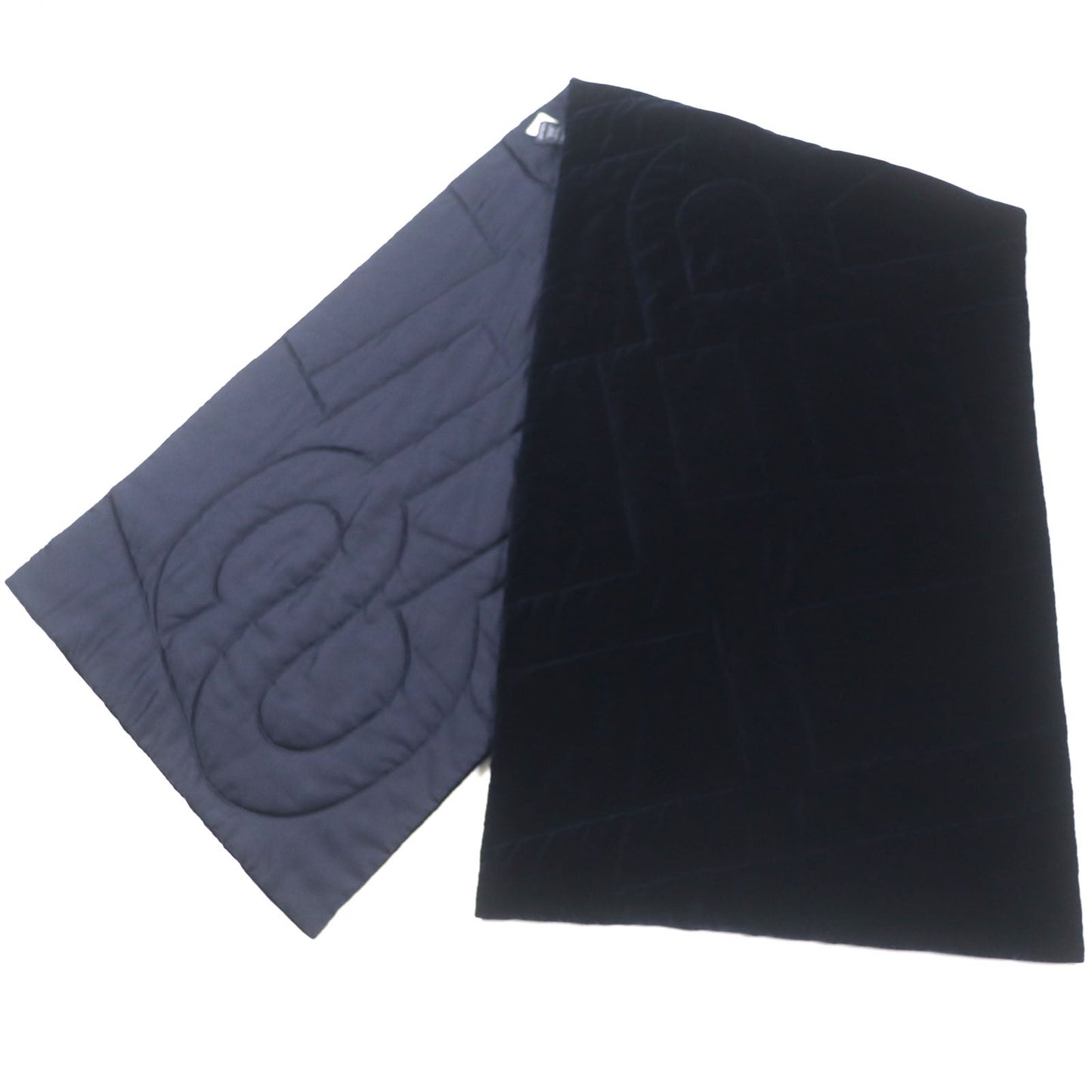 HERMES shawl Main: 100% silk, Filling: 60% silk, Filling: 40% polyester Navy mens  d