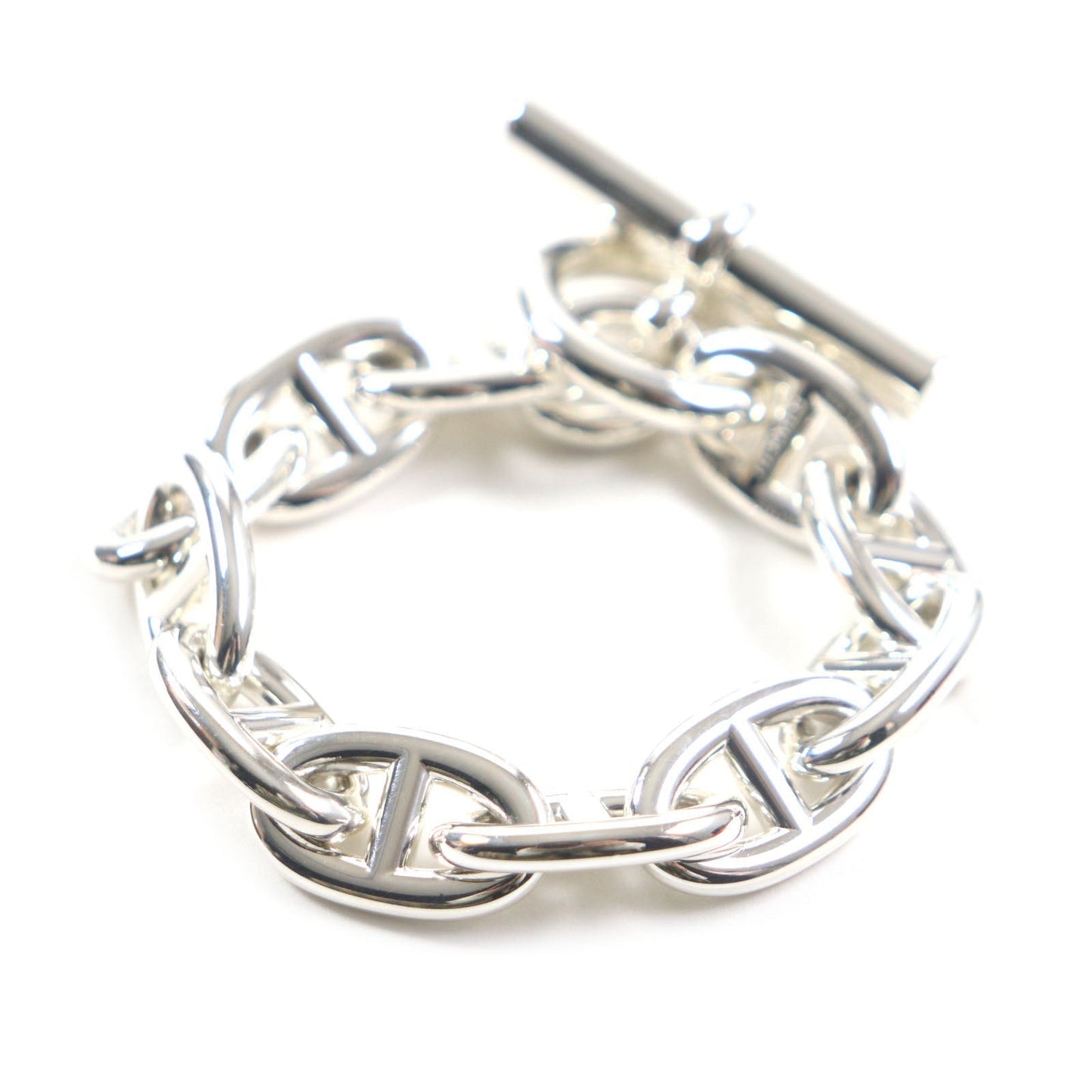 HERMES bracelet 24AG047655 Main?FAG925 Silver Chene DunkleTGM mens  d