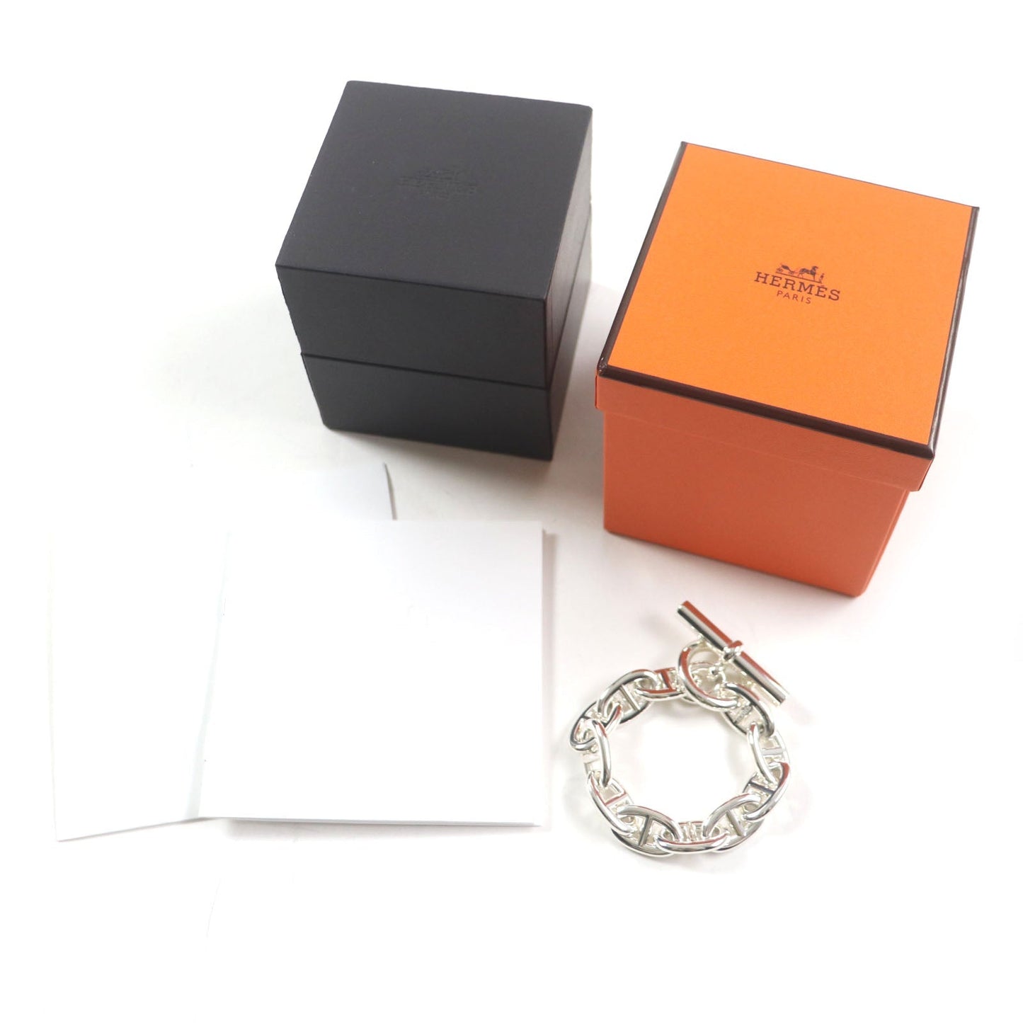 HERMES bracelet 24AG047655 Main?FAG925 Silver Chene DunkleTGM mens  d