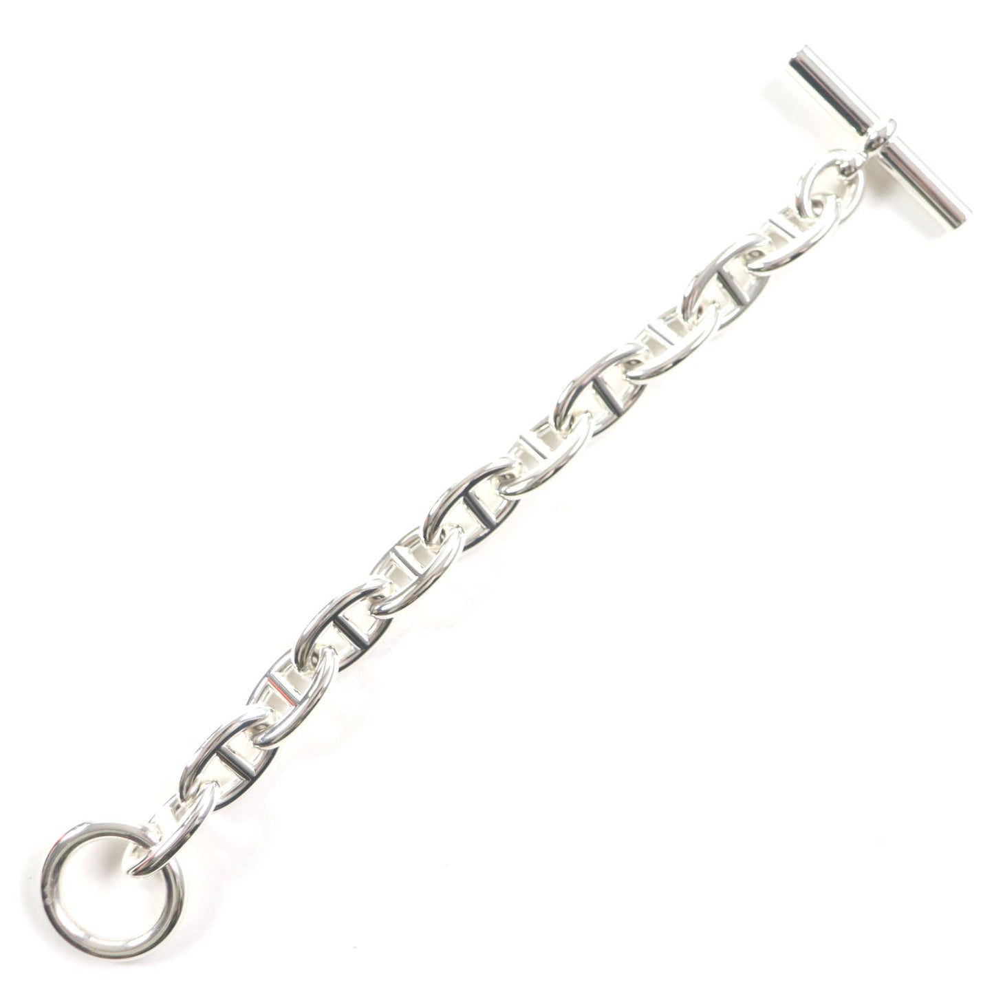 HERMES bracelet 24AG047655 Main?FAG925 Silver Chene DunkleTGM mens  d