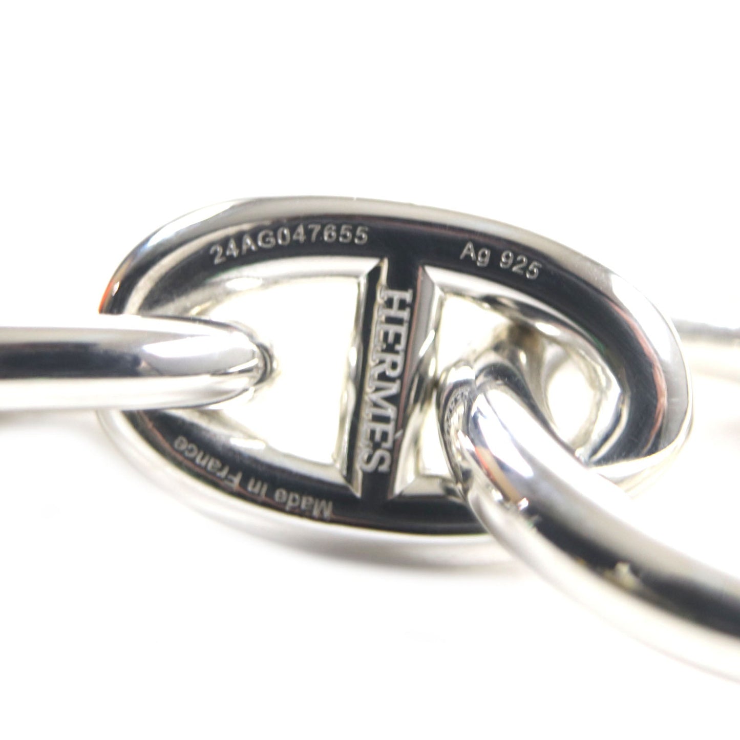 HERMES bracelet 24AG047655 Main?FAG925 Silver Chene DunkleTGM mens  d
