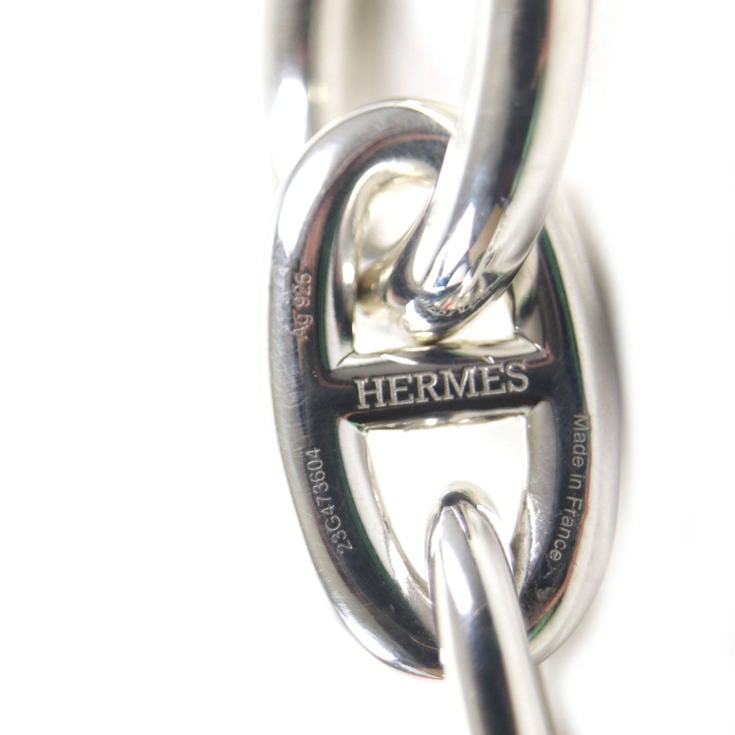 HERMES bracelet H101995B Main?FAG925 Silver Chene DunkleTGM mens  d