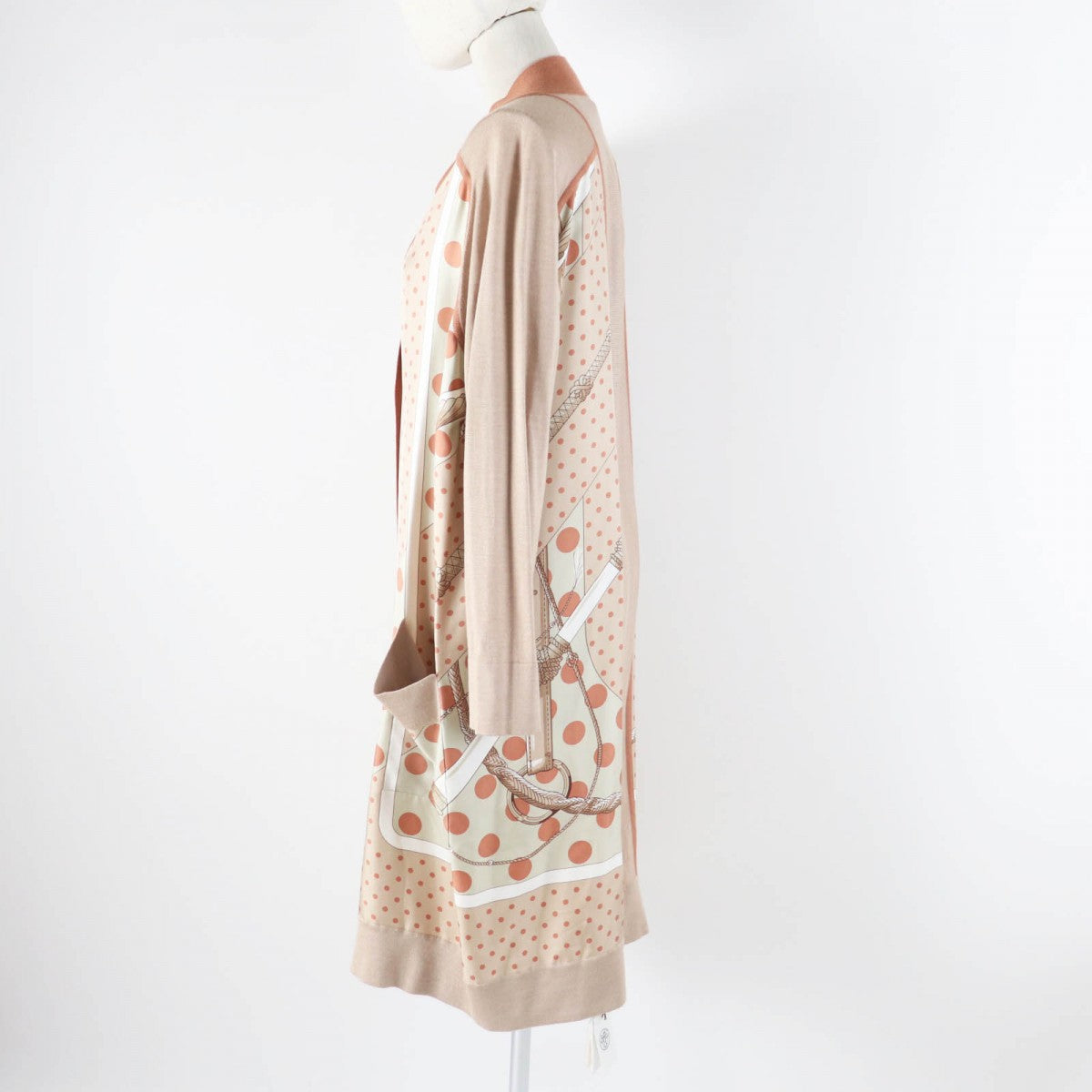 HERMES cardigan Outer: 100% silk, part: 50% cashmere, part: 50% silk Multi Clic Clac a Pois Women 38  d