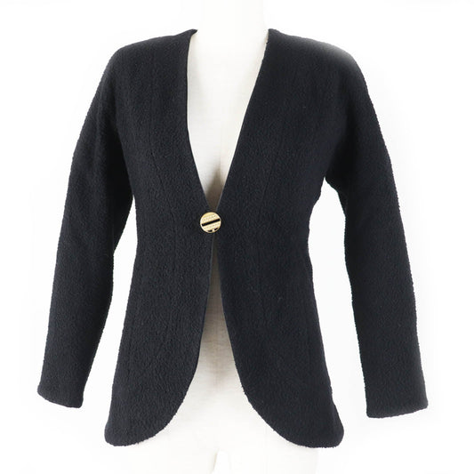 CHANEL No color jacket 19A P61936 Main: 80% wool, Main: 12% silk, Main: 8% polyamide (nylon), Lining: 100% silk, Part: 100% silk black Women 34