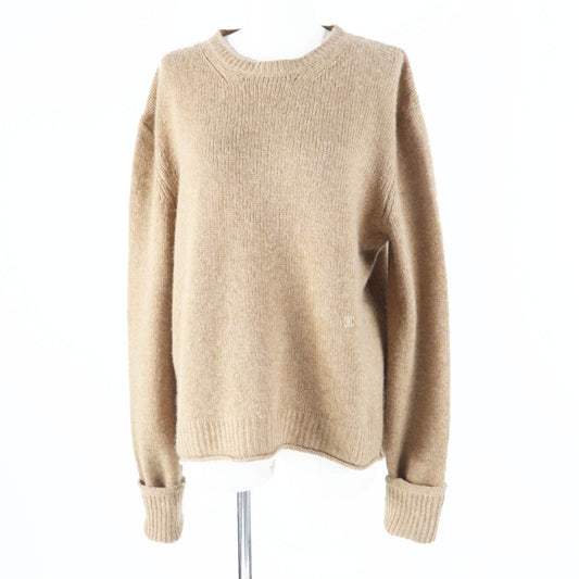 CELINE knit 2 3ET9/ 951A Main: 100% cashmere Camel Phoebe period Women L
